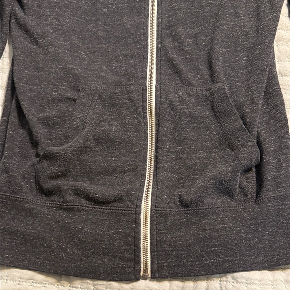 Nike Women's Charcoal Zip-Up Hoodie - Picture 4 of 4